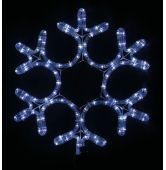 Мотив Снежинка Lumion 40х40 см 12LED белый с мерцанием 10704-NN