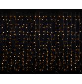 Гірлянда внутрішня Delux Curtain С 320LED 3х3 м теплий білий/прозорий IP20 90017997