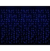 Гірлянда внутрішня Delux Curtain С 320LED 3х3 м синій/прозорий IP20 90017999