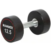 Гантель профессиональная 12,5 кг Hammer Compact PU