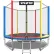 Батут с внешней сеткой Atleto 8FT 252 см multicolor