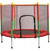 Батут с внешней сеткой Atleto 5FT 140 см KRB01 красный