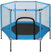 Батут с внешней сеткой Atleto 5FT 160 см KRB03 синий
