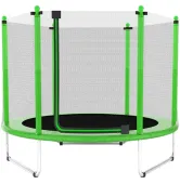 Батут с внешней сеткой Atleto 5FT 140 см KRB10 зеленый