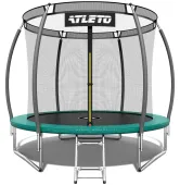 Батут с внутренней сеткой Atleto 8FT 252 см зеленый