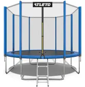 Батут с внешней сеткой Atleto 12FT 374 см синий
