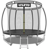 Батут с внутренней сеткой Atleto 8FT 252 см черный