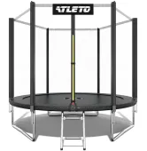 Батут с внешней сеткой Atleto 10FT 312 см черный