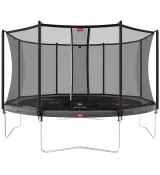 Батут BERG Favorit Regular 14FT 430 Grey Levels + сетка Safety Net Comfort (35.14.14.00 + 35.74.14.03) 35.14.99.01