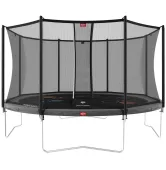 Батут BERG Favorit Regular 14FT 430 Grey Levels + сетка Safety Net Comfort (35.14.14.00 + 35.74.14.03) 35.14.99.01