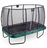 Батут EXIT Elegant Premium 7 Ft 214х366 см с защитной сеткой прямоугольный Green