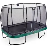 Батут EXIT Elegant Premium 8 Ft 244х427 см с защитной сеткой прямоугольный Green