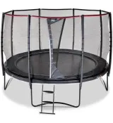 Батут EXIT PeakPro 12 Ft 366 см с защитной сеткой Black