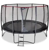 Батут EXIT PeakPro 14 Ft 427 см с защитной сеткой Black