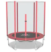 Батут FitToSky 5FT 140 см с внешней сеткой красный 
