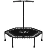 Батут для фитнеса с ручкой FitToSky 4FT 127 см черный