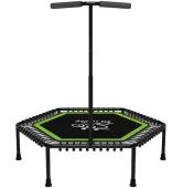 Батут для фитнеса с ручкой FitToSky 4FT 127 см зеленый
