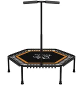 Батут для фитнеса с ручкой FitToSky 4FT 127 см оранжевый