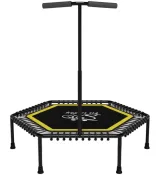 Батут для фитнеса с ручкой FitToSky 4FT 127 см желтый