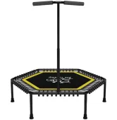 Батут для фитнеса с ручкой FitToSky 4FT 127 см желтый
