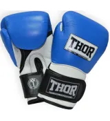  Боксерские перчатки THOR PRO KING (PU) BLUE-WHT-BLK