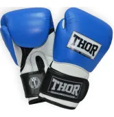  Боксерские перчатки THOR PRO KING (PU) BLUE-WHT-BLK