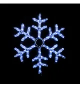 Гирлянда внешняя Delux Motif Snowflake 55 см 12 flash белый EN IP44 90012963