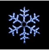 Гирлянда внешняя Delux Motif Snowflake 55 см 12 flash белый EN IP44 90012963