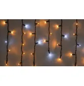 Гирлянда внешняя Delux Icicle 75 LED бахрома 2x0,7m 18 белый flash желтый/черный IP44 EN 90015183