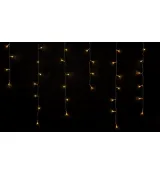 Гирлянда внутренняя Delux Icicle С 100 LED бахрома 3,2x0,7m теплый белый/прозрачный IP20 90015255