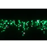 Гирлянда внешняя Lumion Icicle 90 Led 2х0.5 м черный/зеленый с мерцанием 20445-DЕ