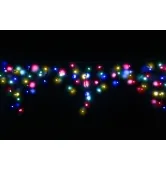 Гирлянда внешняя Lumion Icicle 90 Led 2х0.5 м черный/мульти с мерцанием 20447-DЕ