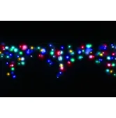 Гирлянда внешняя Lumion Icicle 90 Led 2х0.5 м черный/мультиколор с мерцанием all flicker 20450-DЕ