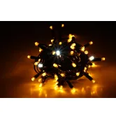 Гирлянда внешняя Lumion String Light 100 Led 10 м черный/желтый с мерцанием 20500-DЕ