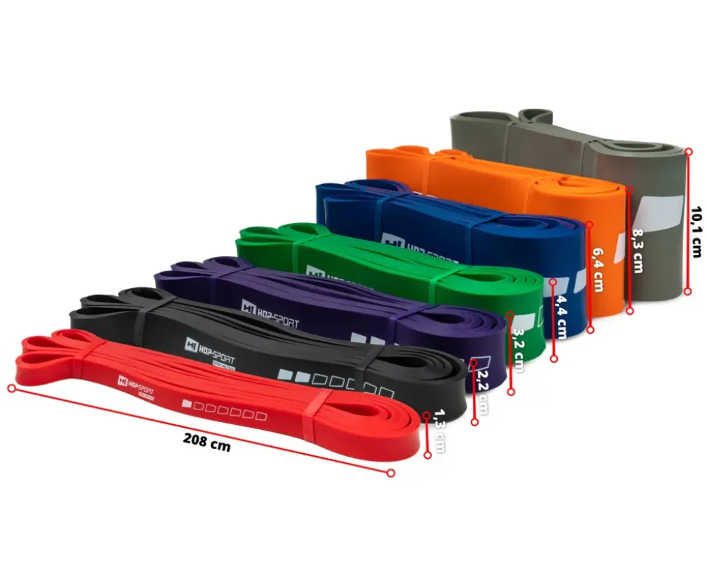 Резинка для фитнеса 55-137 кг Hop-Sport HS-L101RR Серый