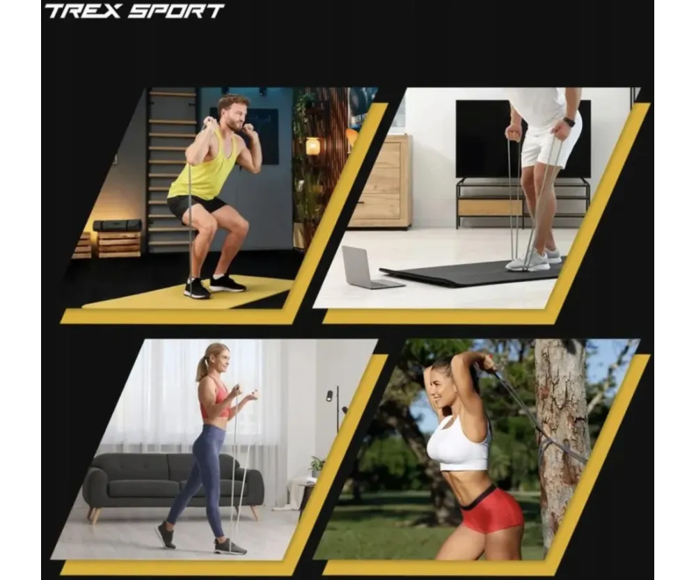 Набор резинок для фитнеса 2-41 кг Trex Sport TX-004PB