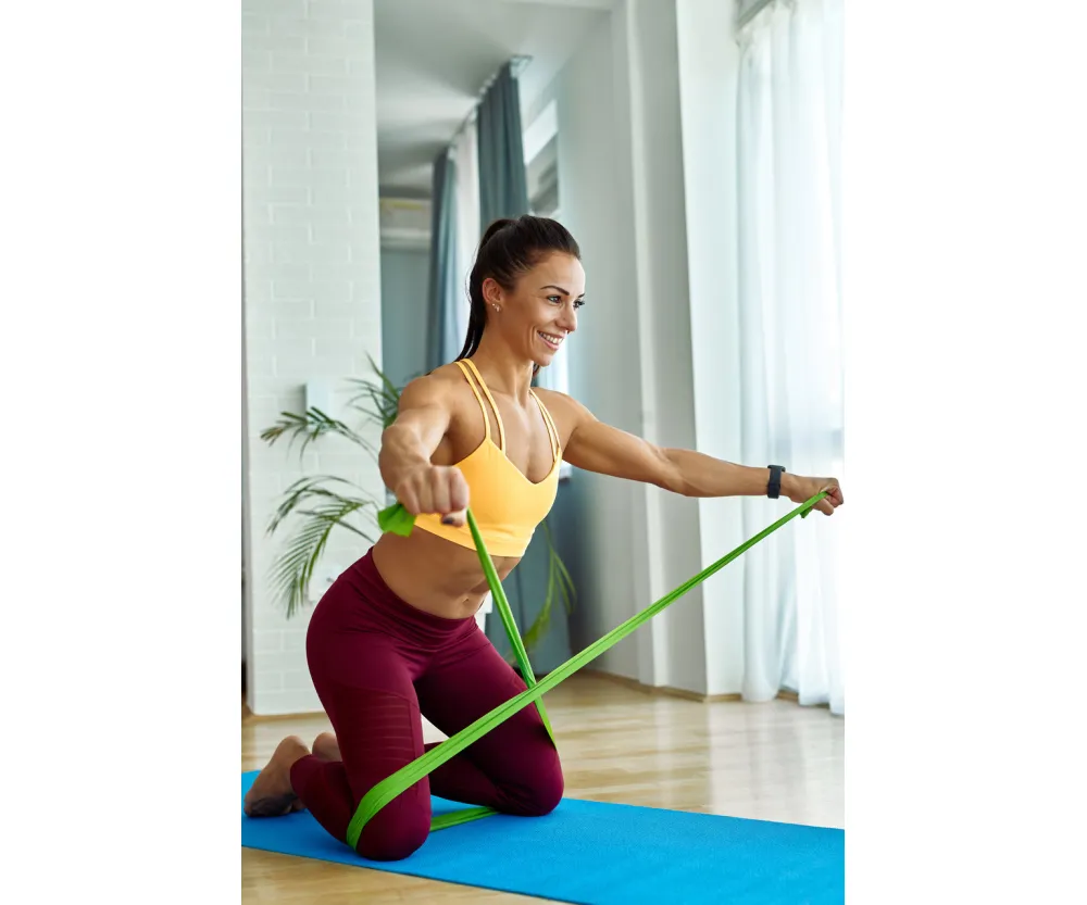 Лента-эспандер 9,1 кг U-Powex Fitness Band 0.5 мм Green