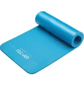 Мат для фитнеса и йоги Gymtek NBR 1,5 см голубой