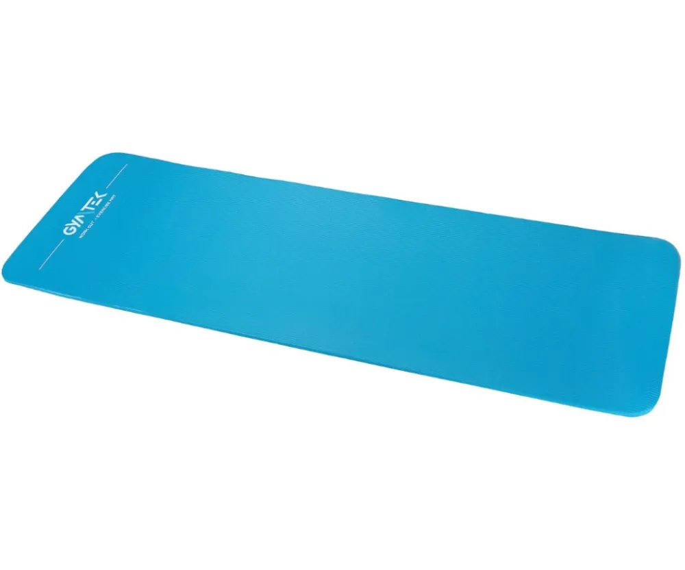 Мат для фитнеса и йоги Gymtek NBR 1,5 см голубой