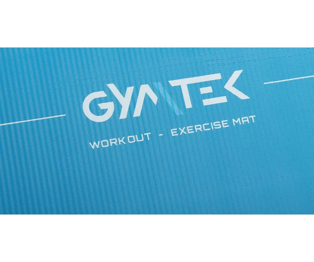Мат для фитнеса и йоги Gymtek NBR 1,5 см голубой