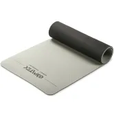 Мат для фитнеса и йоги Gymtek TPE 0,6 см серо-черный