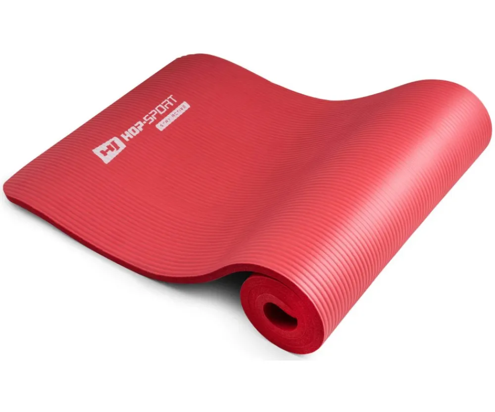 Мат для фитнеса и йоги Hop-Sport HS-N015GM 1,5 см красный