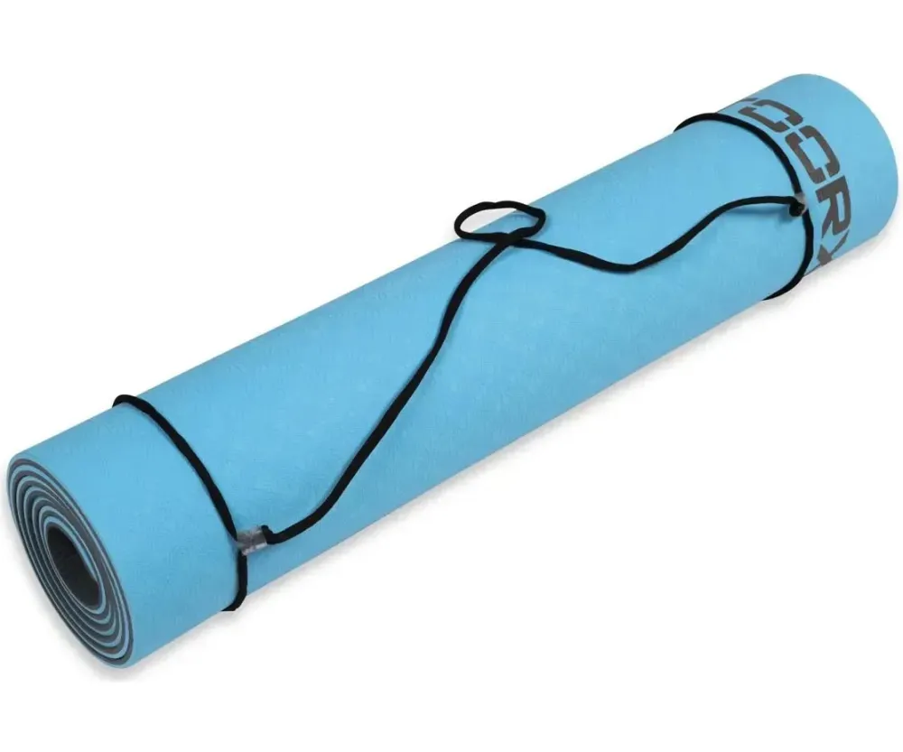 Спортивный коврик TPE 183 х 60 х 0,6 см Toorx Yoga Professional MAT-184 Burgundi/Perla