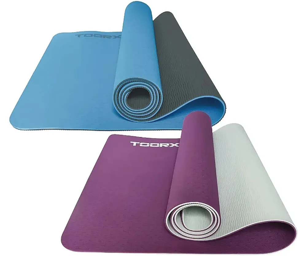 Спортивный коврик TPE 183 х 60 х 0,6 см Toorx Yoga Professional MAT-184 Burgundi/Perla