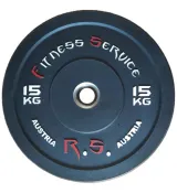Диск бамперный для кроссфита Ø51 мм 15 кг Fitness Service RCP23-15