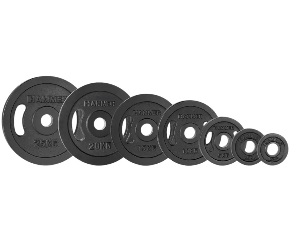 Диск олимпийский Ø50 мм 1,25 кг Hammer Olympic Iron
