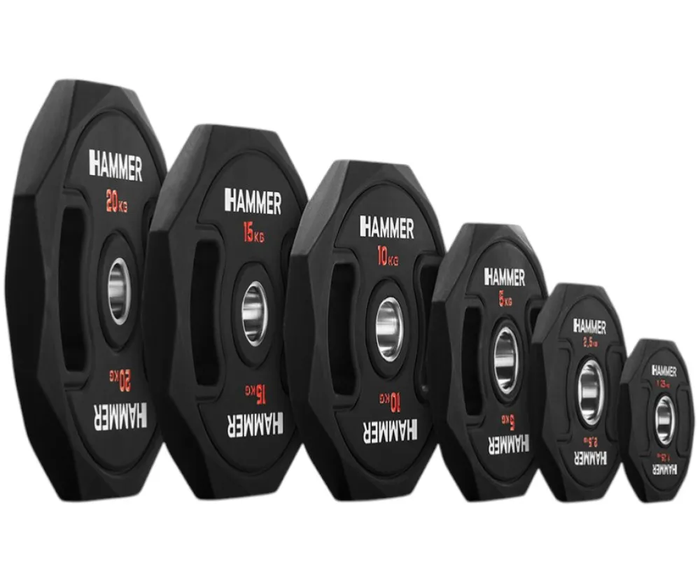 Диск олимпийский Ø50 мм 2,5 кг Hammer Olympic Octagon
