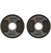 Диски олимпийские Ø50 мм 2 х 1,25 кг Hammer PU Weight Discs
