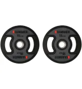 Диски олимпийские Ø50 мм 2 х 15 кг Hammer PU Weight Discs