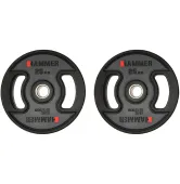 Диски олімпійські Ø50 мм 2 х 25 кг Hammer PU Weight Discs